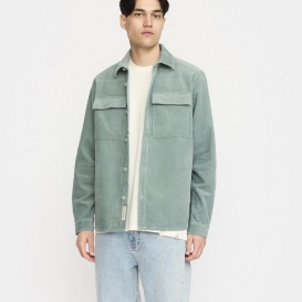 Isko light green corduroy men overshirt