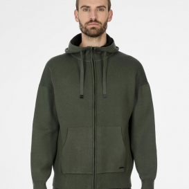 Ondrej olive men zipped knit